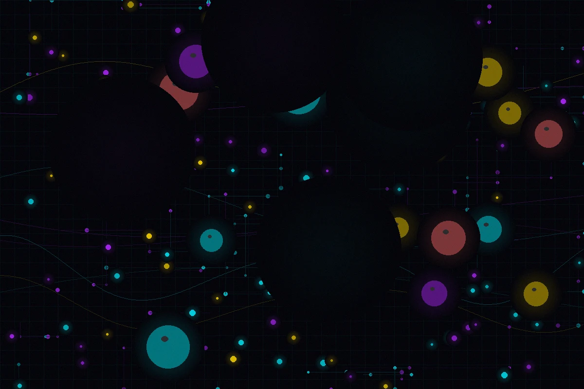 福彩3d量子数据中心渲染图——服务器机柜发出幽蓝光芒数据流交织成网络